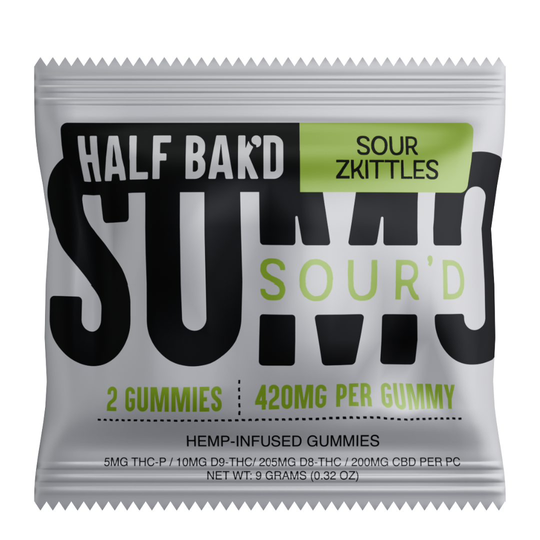 Half Bak'd SOUR'D Sumo Gummies 420MG | 2pk - Image 3