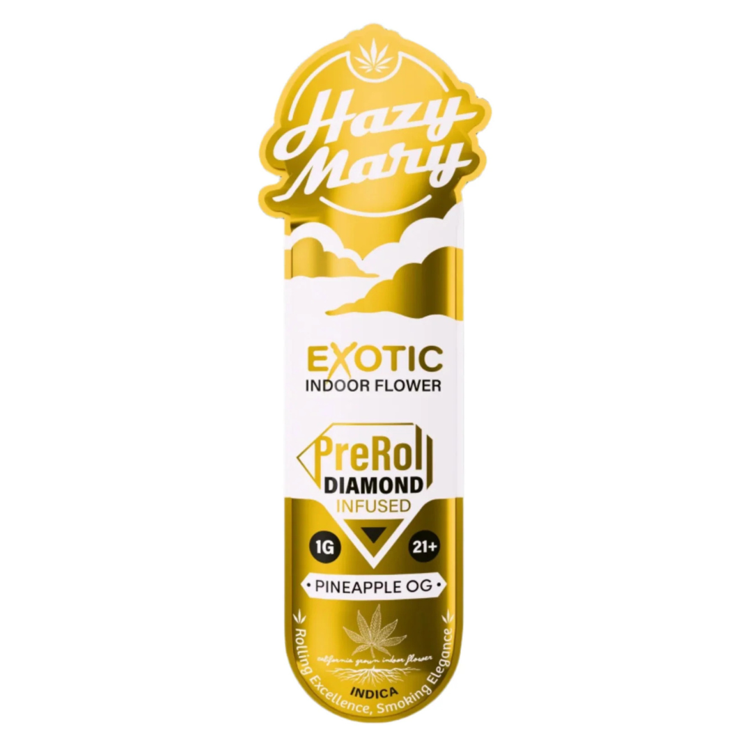 Hazy Mary THC-A Exotic Diamond Pre-Roll 1G - Image 4