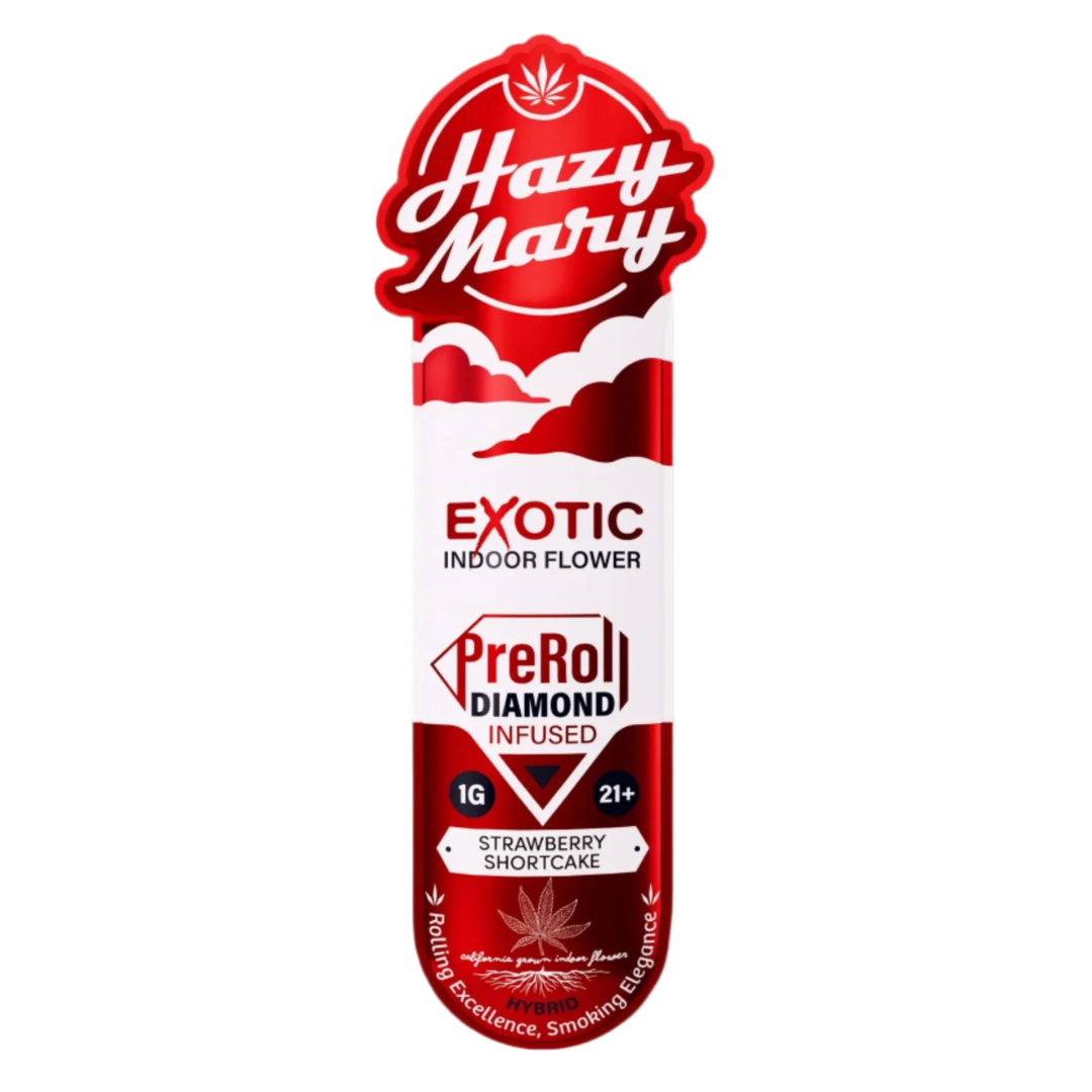 Hazy Mary THC-A Exotic Diamond Pre-Roll 1G - Image 5