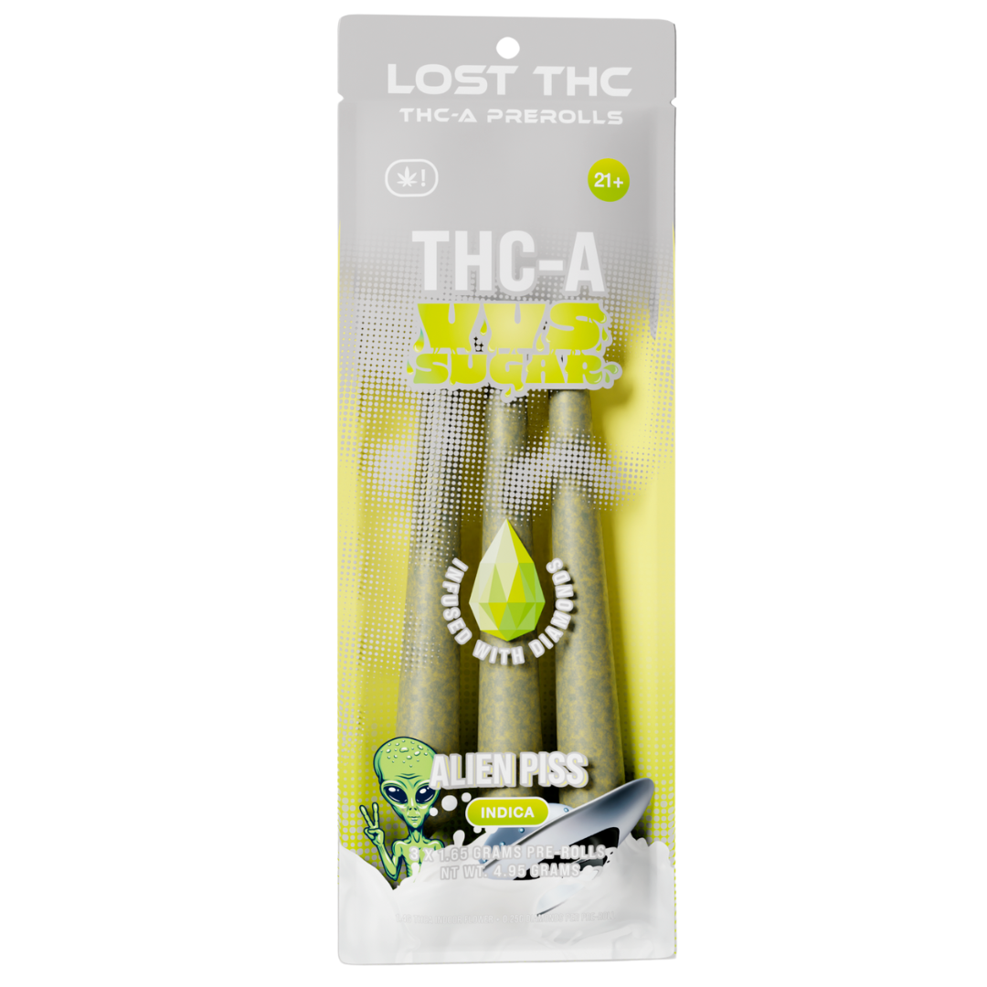 Lost THC THC-A VVS Sugar Pre-Rolls 4.95G | 3ct - Image 10