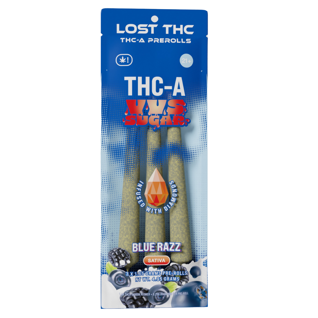 Lost THC THC-A VVS Sugar Pre-Rolls 4.95G | 3ct - Image 7