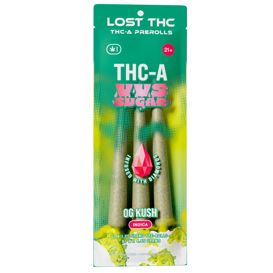 Lost THC THC-A VVS Sugar Pre-Rolls 4.95G | 3ct - Image 11