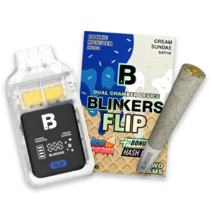 Blinkers Flip THC-A Disposable and Hash Hole Pre-Roll