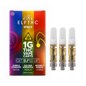 ELF THC Cartridge 1G x 3ct (D8, D9, THCP)