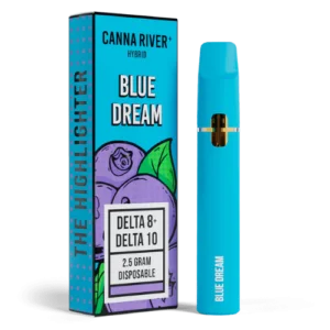 canna river highlighter d8 d10 2.5g disposable blue dream