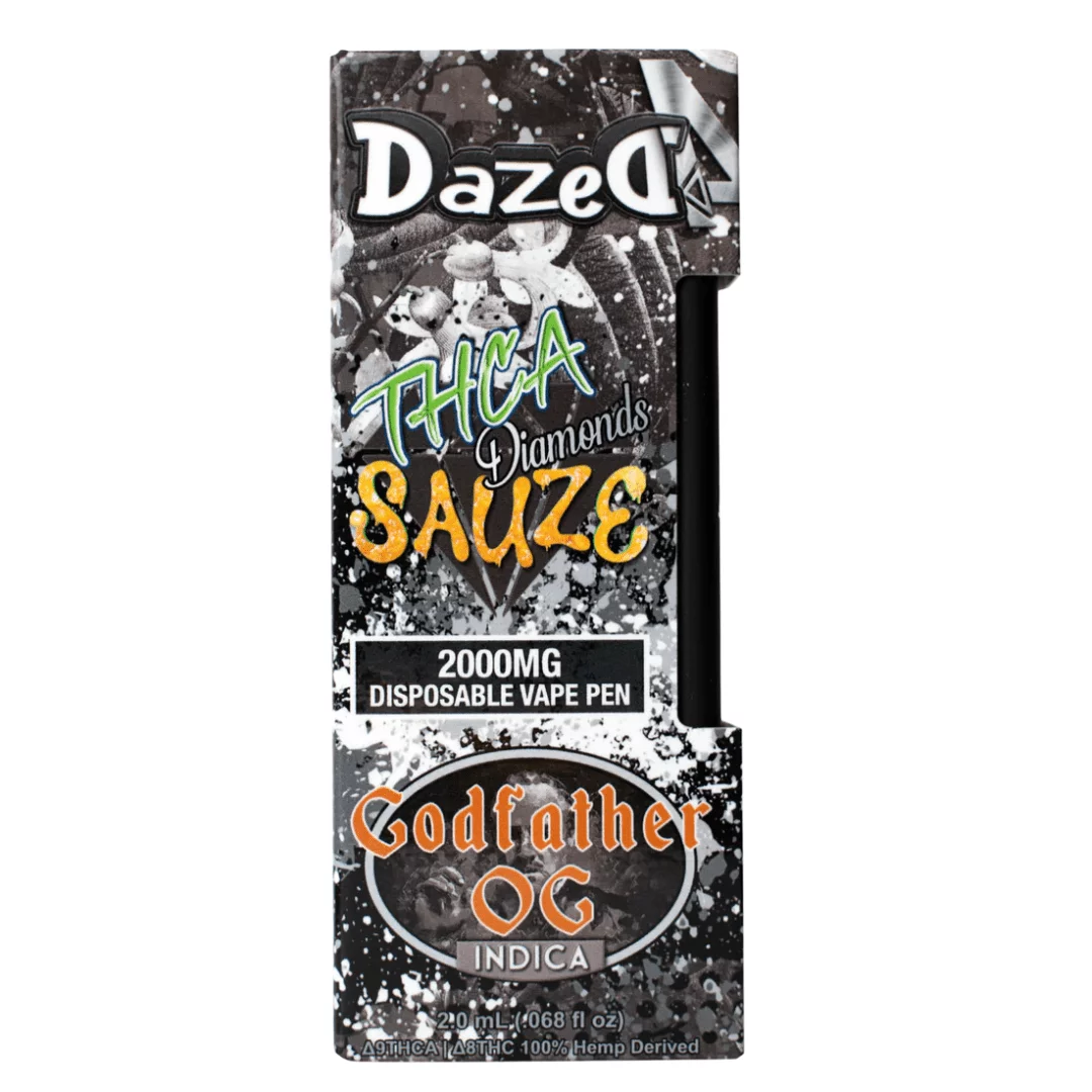 dazed8 sauze thc a disposable 2g godfather og