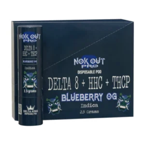 delta king nokout 2.5g PRO disposable blueberry og 1
