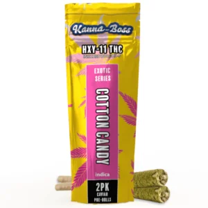 kanna boss exotic series pre rolls 2g cotton candy