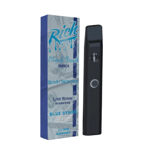 Rich Delta 8 Live Resin Blue Stripz Disposables 2.5G