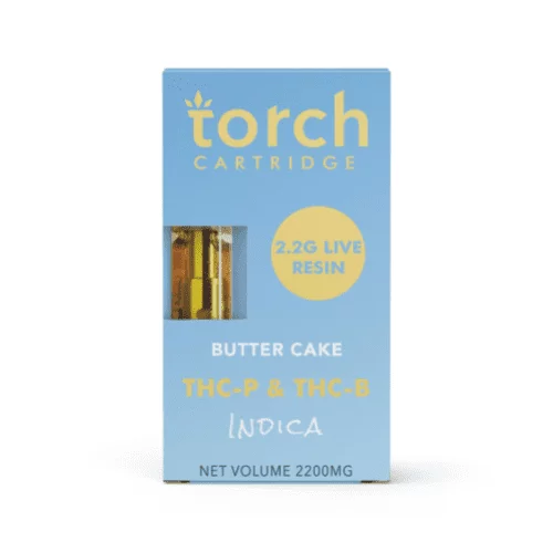 torch thc p thc b live resin 2.2g cartridge butter cake