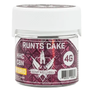 hemp wellness hhc cbn flower 4g runts cake