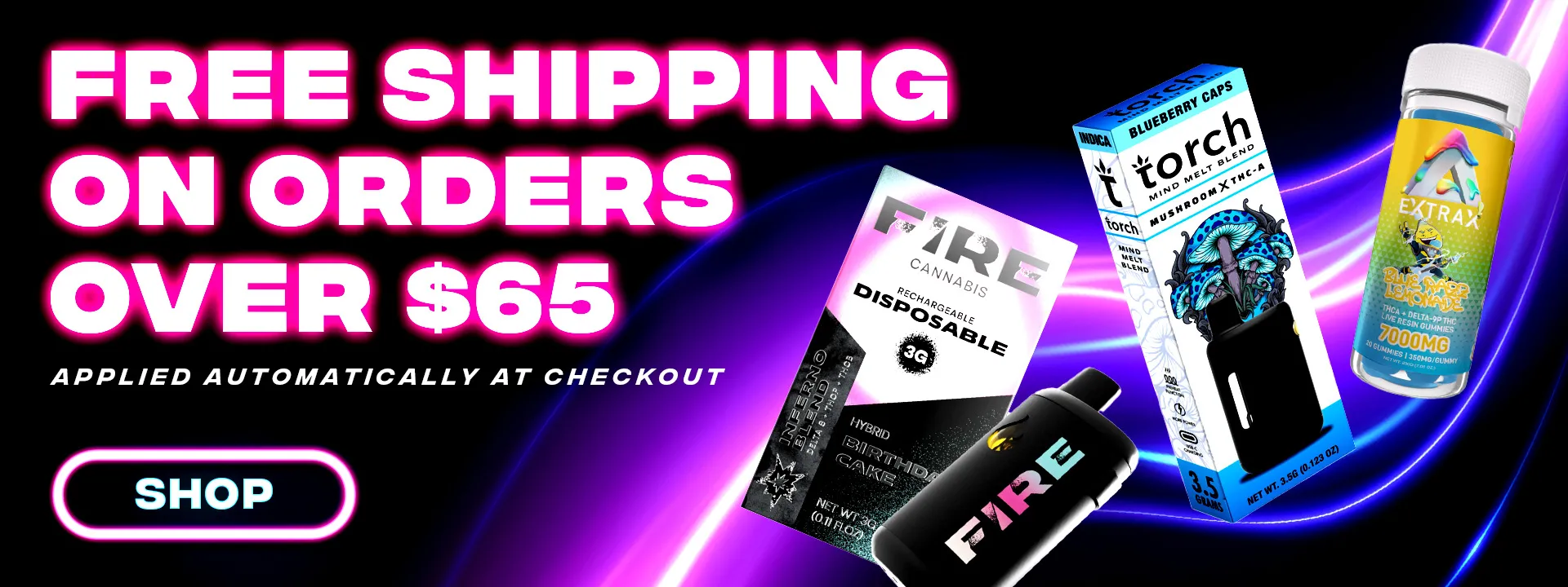 Get FREE Shipping On Orders $65 or more