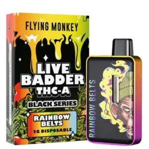 Flying Monkey Live Badder THC-A Black Series Disposable